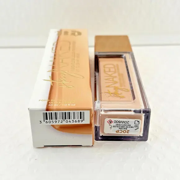 Urban Decay STAY NAKED WEIGHTLESS LIQUID FOUNDATION Shade 20CP Full Size 30ml - Picture 7 of 8